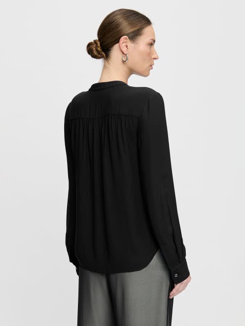 Callas Milano Athena Relaxed Fit Athena Long Sleeve Shirt In Black