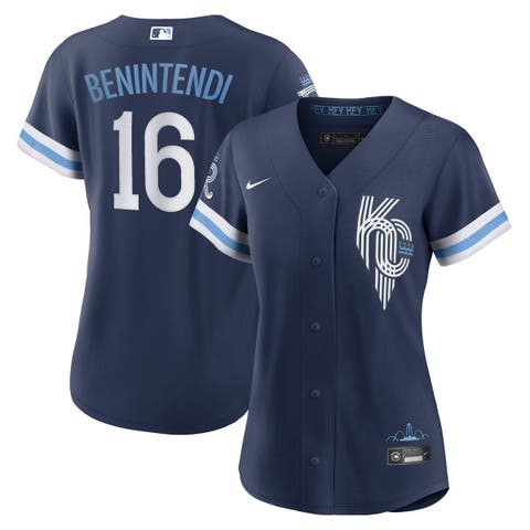 Women's Nike Andrew Benintendi Navy Kansas City Royals City Connect Replica Player Jersey