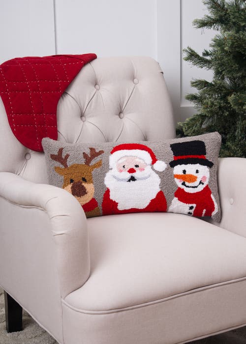 C & F Home C&f Home Christmas Buddies Trio Hooked Pillow In Gray