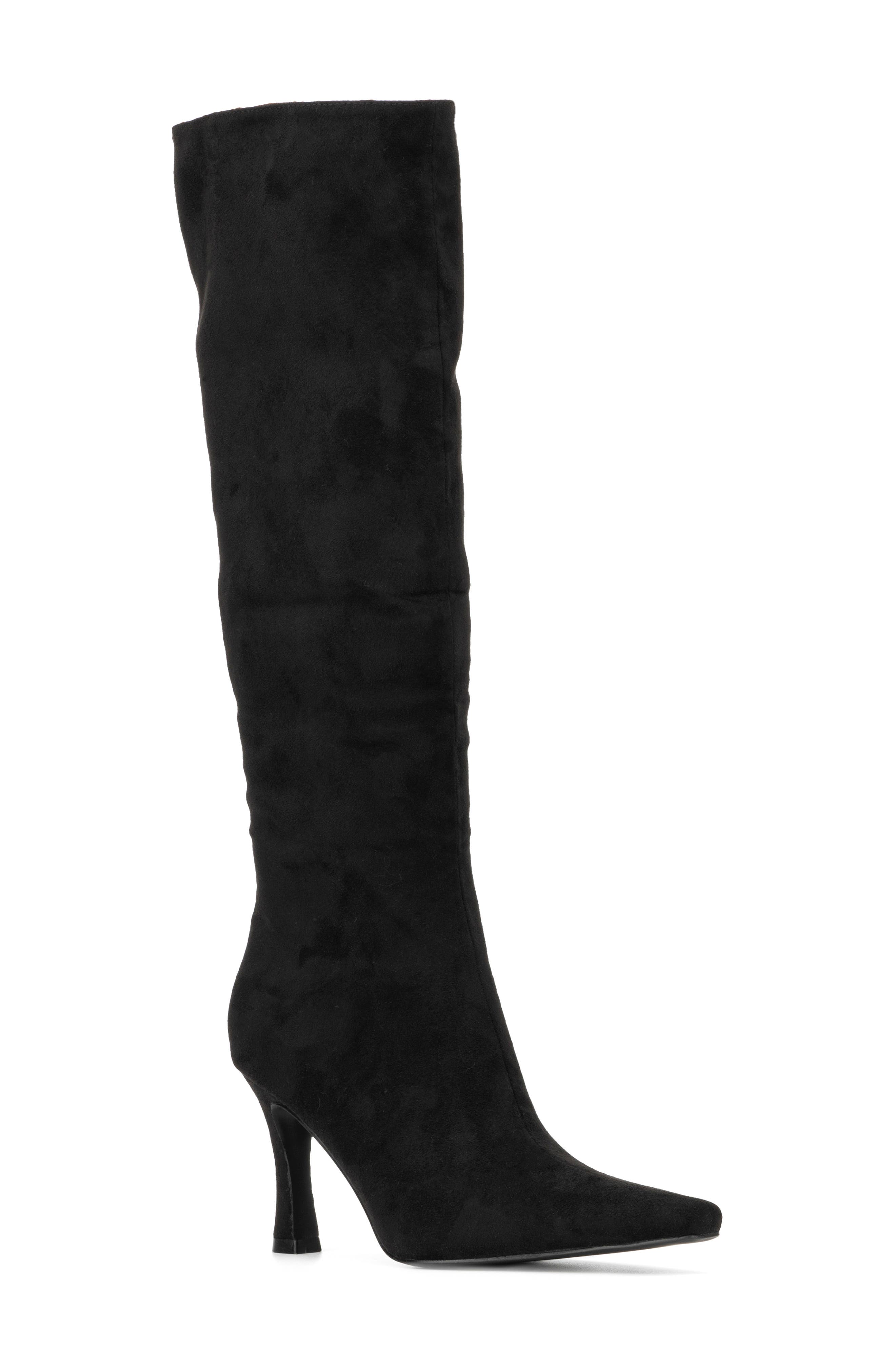 Kalissa Tall Stiletto Boot, Main, color, BLACK/ BROWN