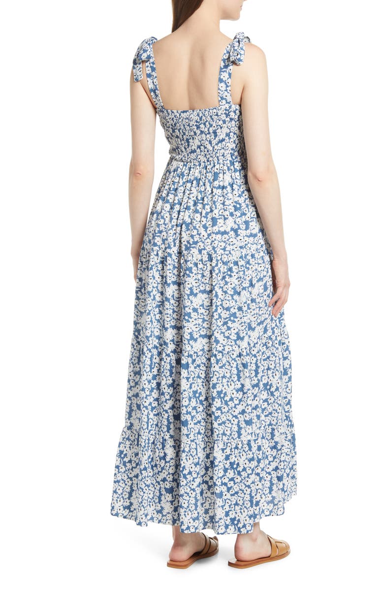 Angel Maternity Shoulder Tie Maternity Maxi Dress, Alternate, color, Light Blue