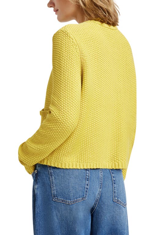 Splendid Andrea Cropped Cardigan Chartreuse In Chartreuse