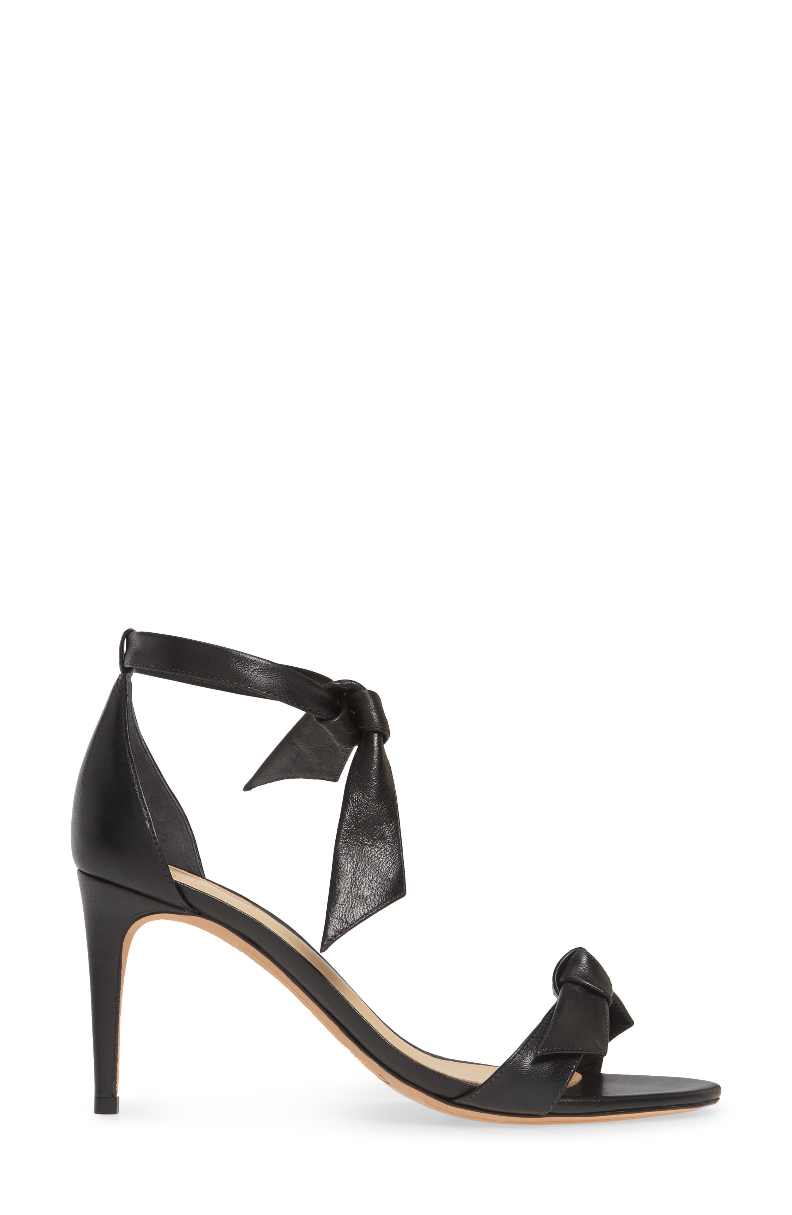 Alexandre Birman Clarita Ankle Tie Sandal, Alternate, color, Black Leather