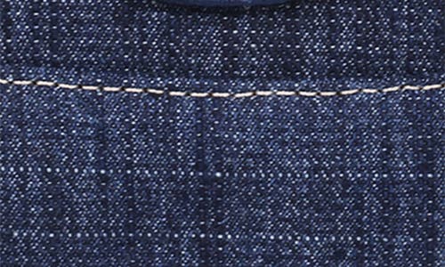 True Religion Studded Horseshoe Denim Flap Shoulder Bag