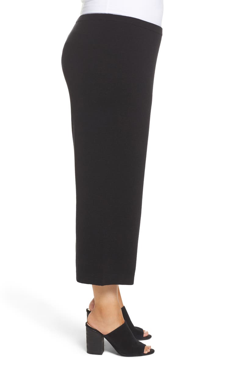 Eileen Fisher Wide Leg Crop Wool Pants, Alternate, color,