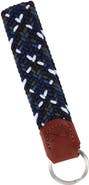 Trafalgar Augusta 25mm Leather & Braided Webbing Keychain