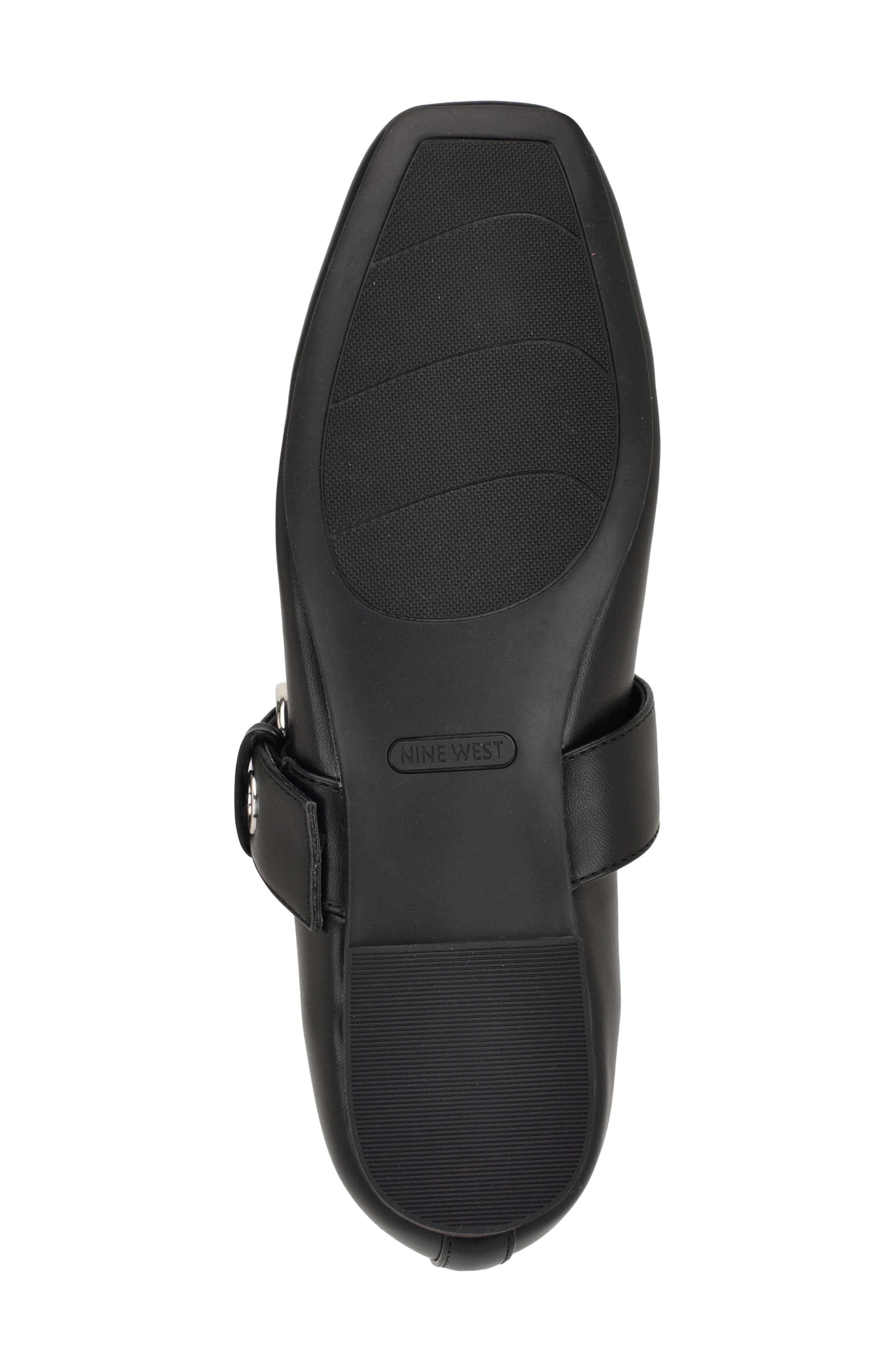 Nine West Kebba Mary Jane Flat, Alternate, color, Black