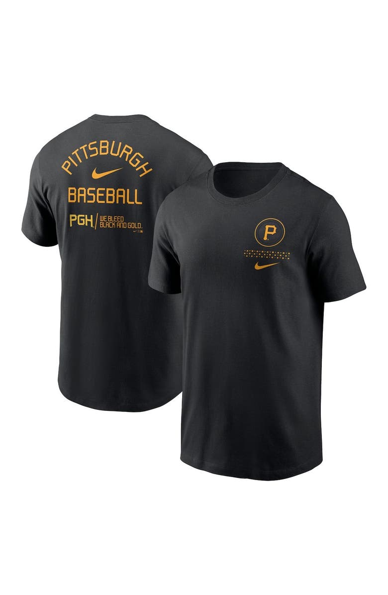 Nike Men's Nike Black Pittsburgh Pirates City Connect Double T-Shirt, Main, color,