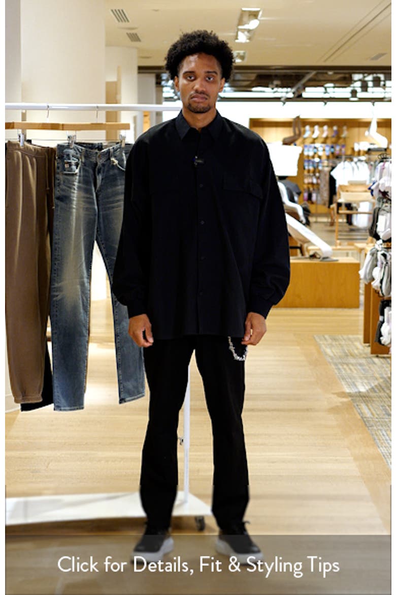 oversized dress shirt men Oversize Oxford Button-Up Shirt (Men)