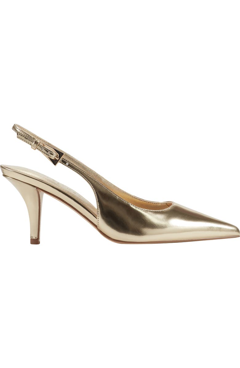 Marc Fisher LTD Dorie Slingback Pointed Toe Pump, Alternate, color, Gold