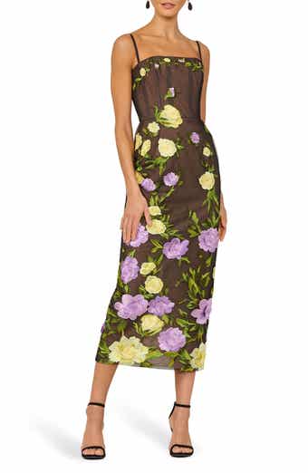 HELSI Gemma Floral Embroidered Midi Cocktail Dress