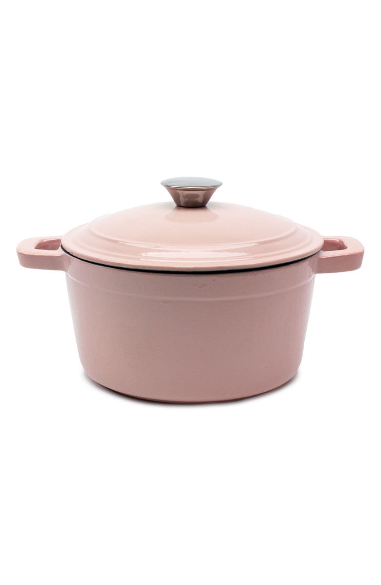 BergHOFF INTERNATIONAL Cast Iron 3qt. Round Stockpot - Pink, Main, color, Pink