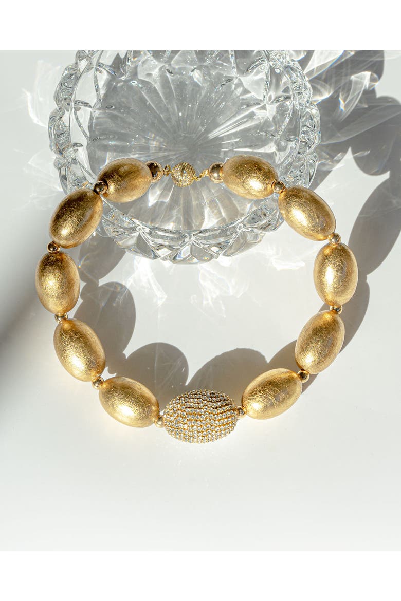 Chèrie Necklace, Alternate, color, Gold Glimmer