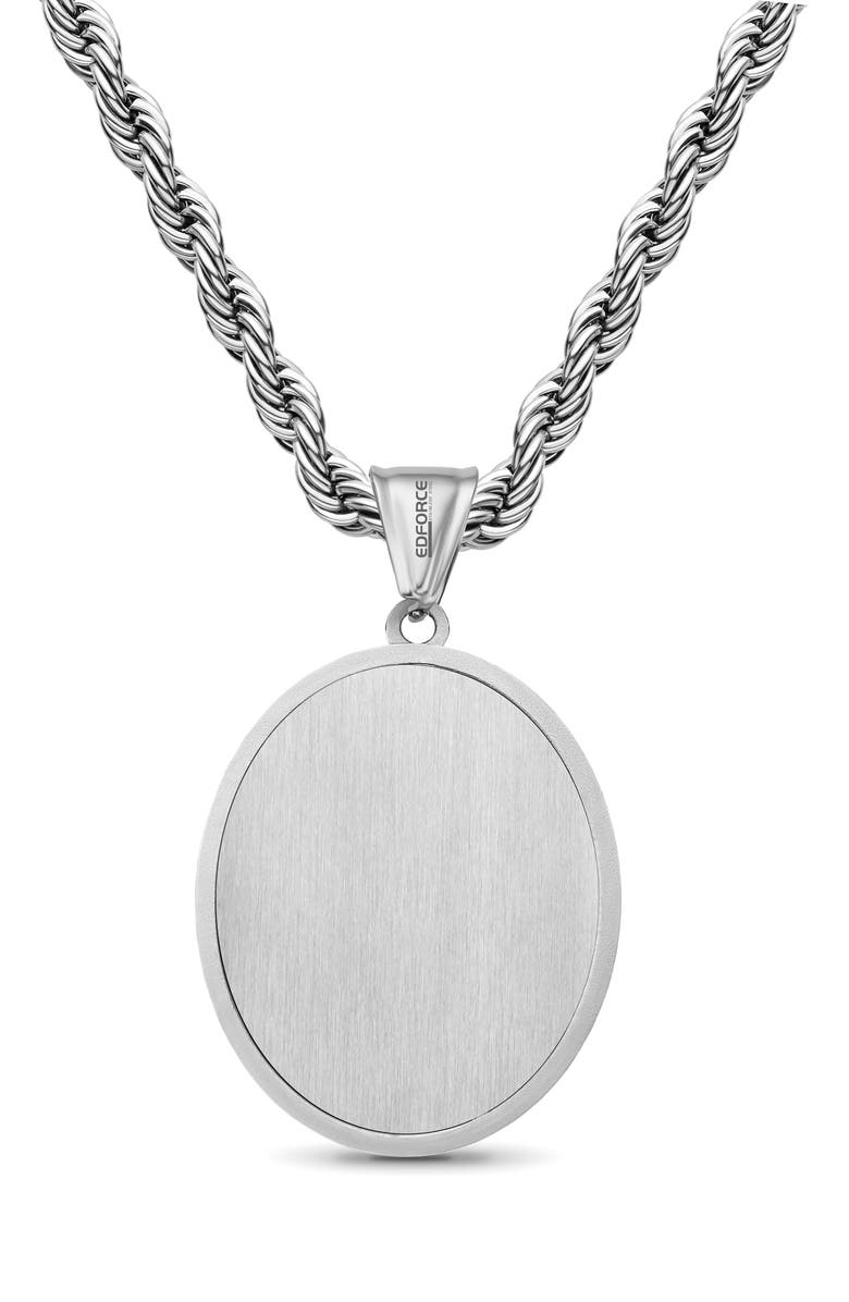 EDFORCE Men's St. Mark Pendant Necklace, Alternate, color, Silver