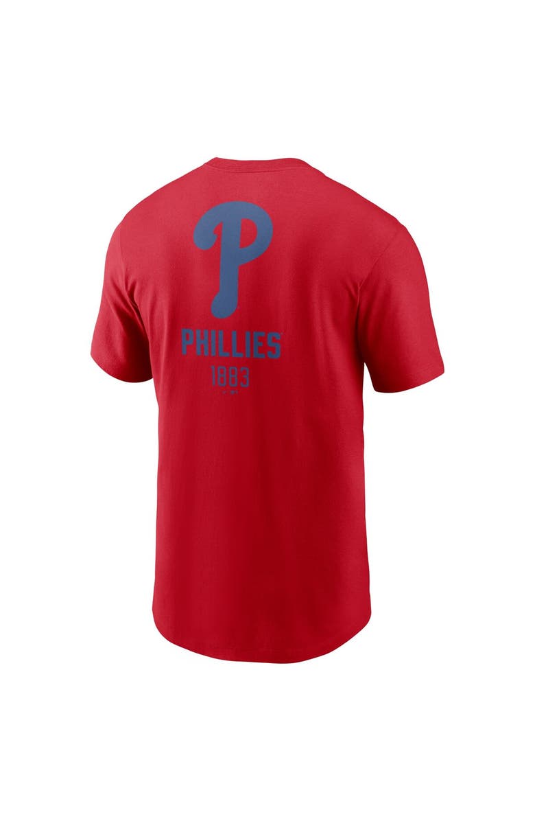 Nike Men's Nike Red Philadelphia Phillies Large Logo Back Stack T-Shirt, Alternate, color, Red