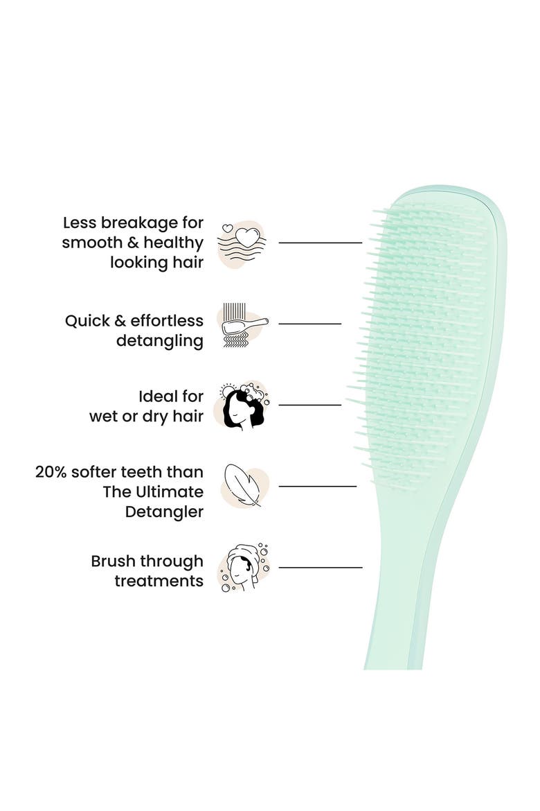 Ultimate Detangler Hairbrush for Fine & Fragile, Alternate, color, JADE LAGOON