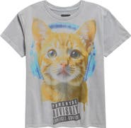 Philcos Kids' Parental Advisory Cat Graphic Tee