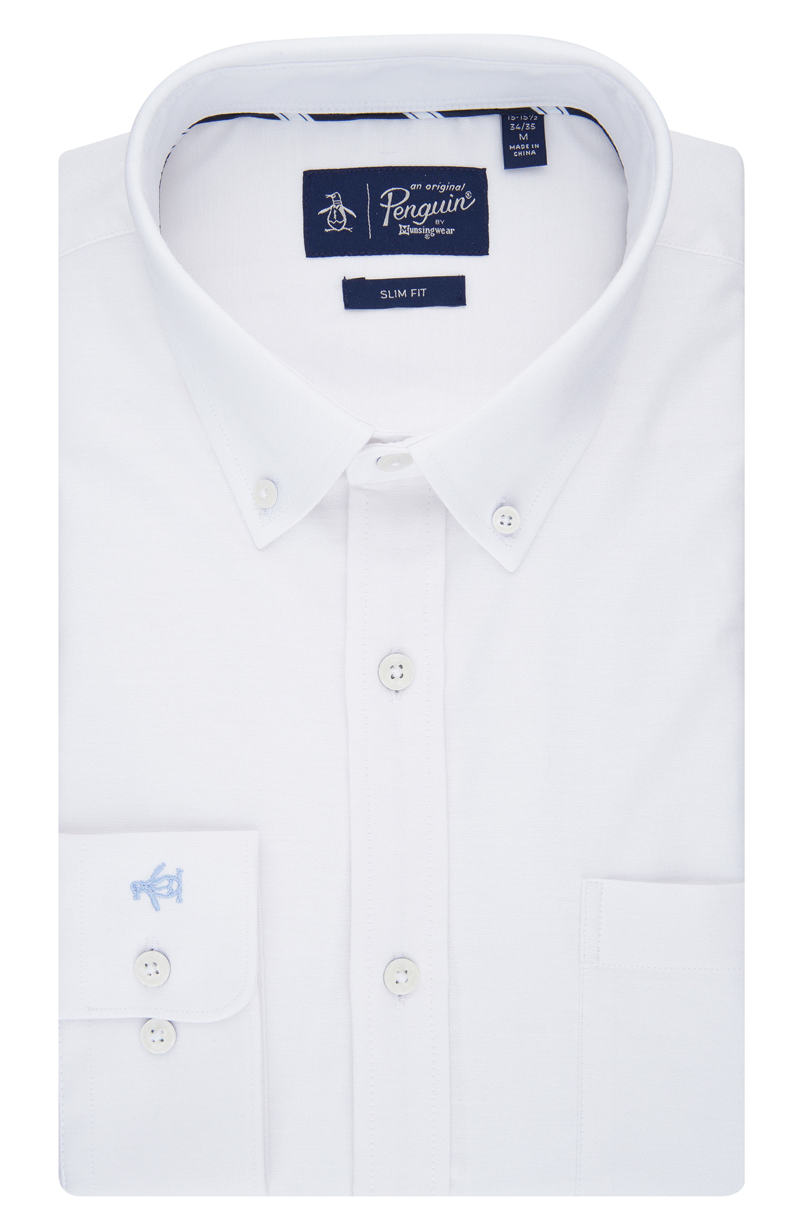 Original Penguin Abbot Brushed Oxford Slim Fit Dress Shirt