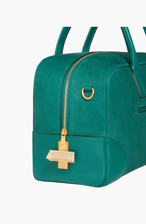Aviteur Cristallo Nubuck Travel Bag In Blue