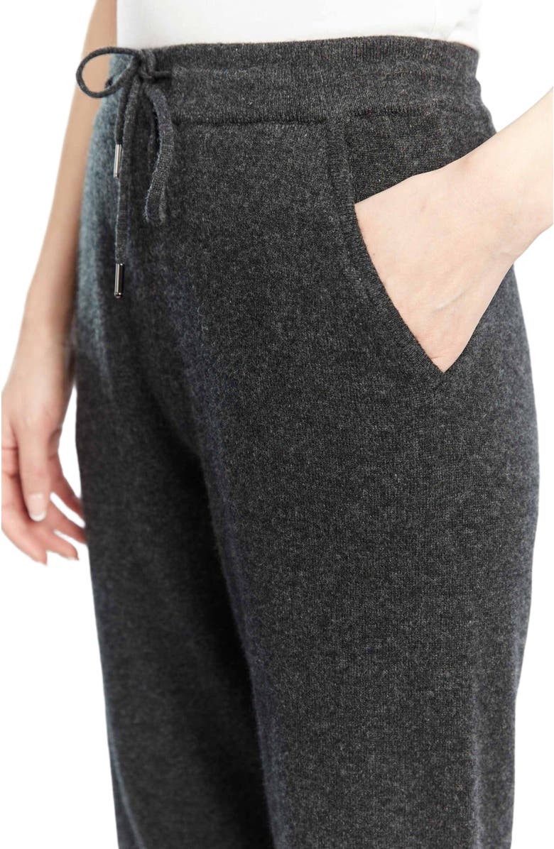 GOBI Mongolian Cashmere Cuffed Cashmere Jogger, Alternate, color, Charcoal