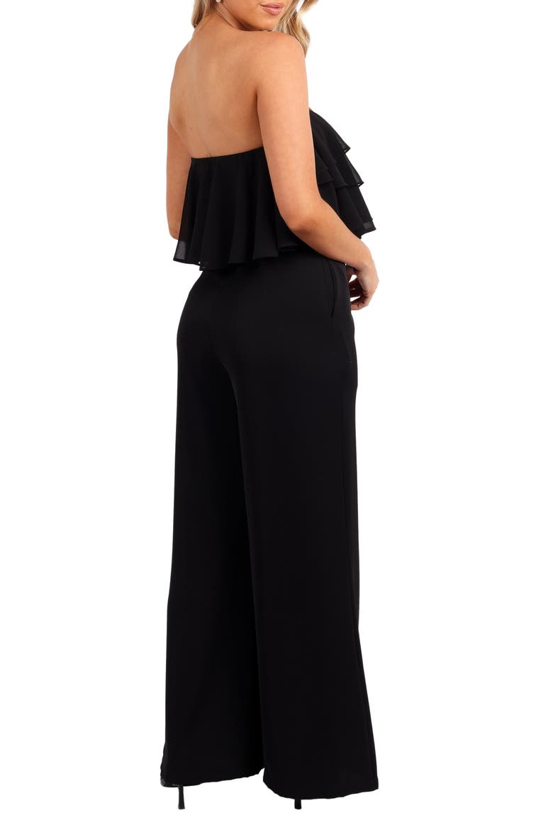 Georgiana Popover Strapless Jumpsuit, Alternate, color, BLACK