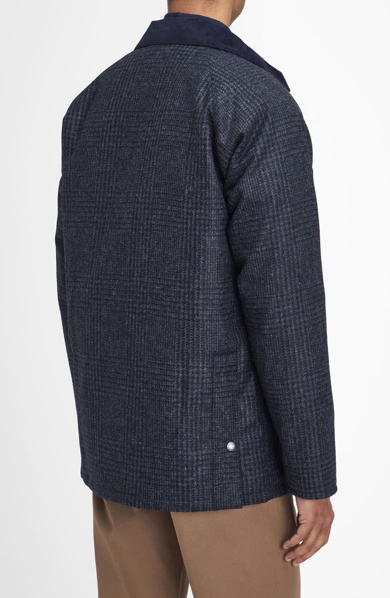 Barbour Bedale Check Wool Jacket, Alternate, color, Navy Blue