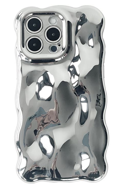 Chrome Bubbles iPhone 14 Pro Case