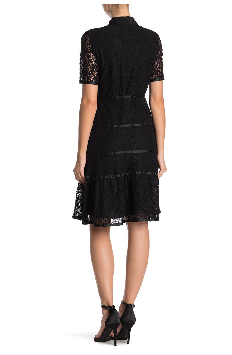 NANETTE NANETTE FOOTWR Short Sleeve Lace Dress, Main, color,