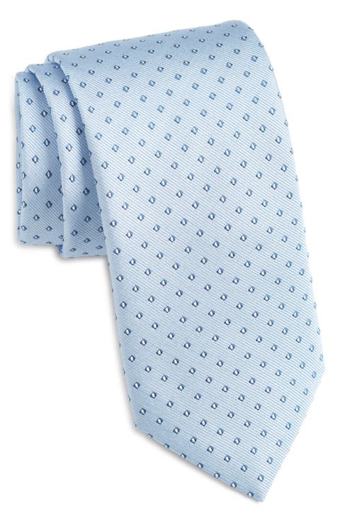 Micropattern Silk Blend Tie
