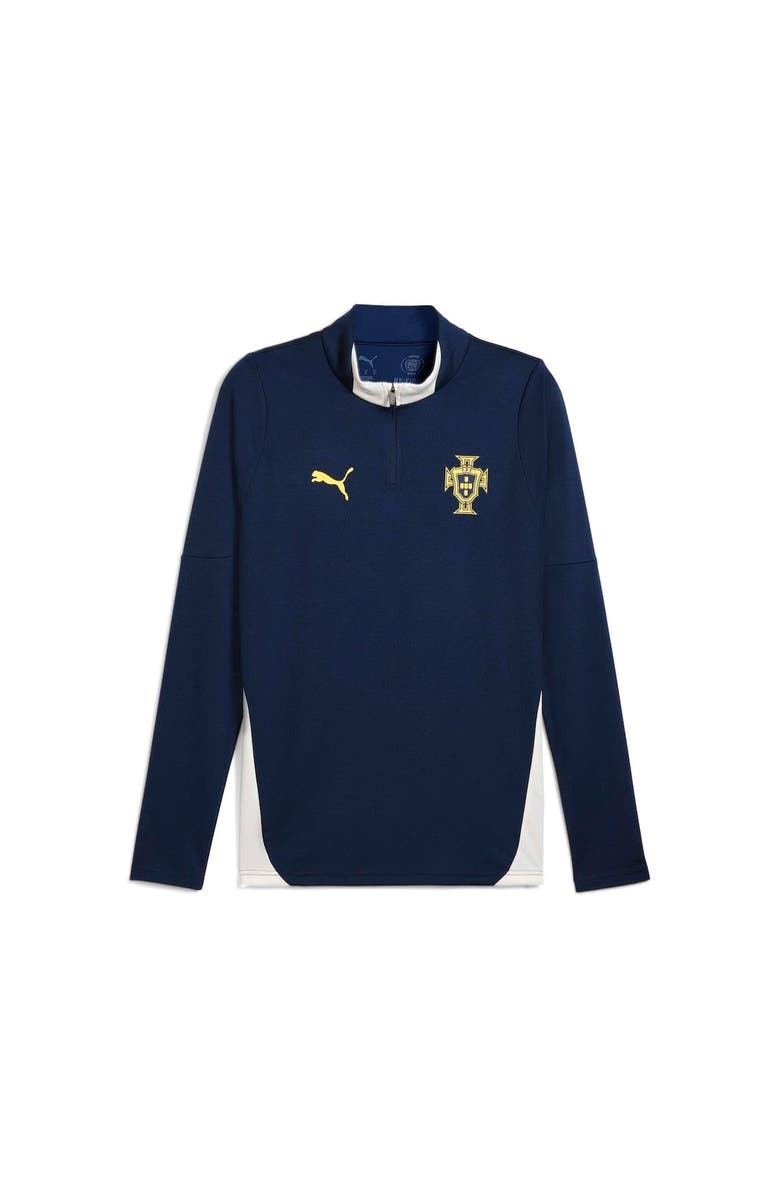 PUMA Men's Puma Blue Portugal National Team 2025 Quarter-Zip Training Jacket, Alternate, color,