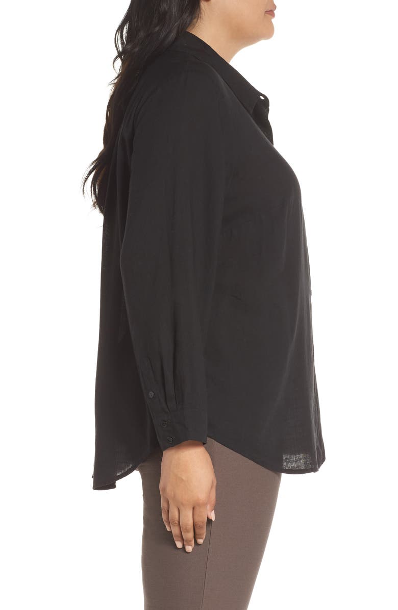 Eileen Fisher Tencel<sup>®</sup> Lyocell Shirt, Alternate, color,