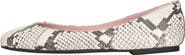 Pretty Ballerinas Round Toe Snake Naked Ballet Flat