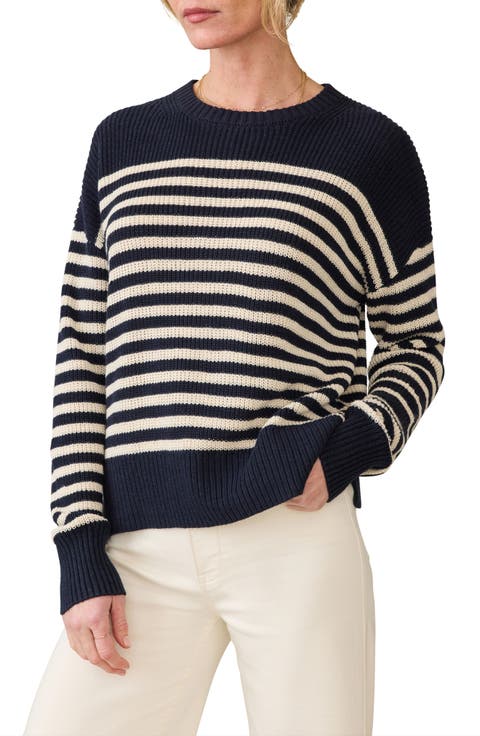 Miramar Stripe Linen & Organic Cotton Sweater