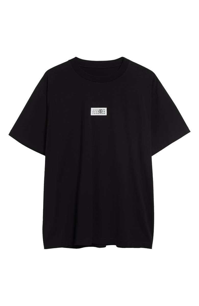 MM6 Maison Margiela Numeric Logo Patch T-Shirt, Alternate, color, Black