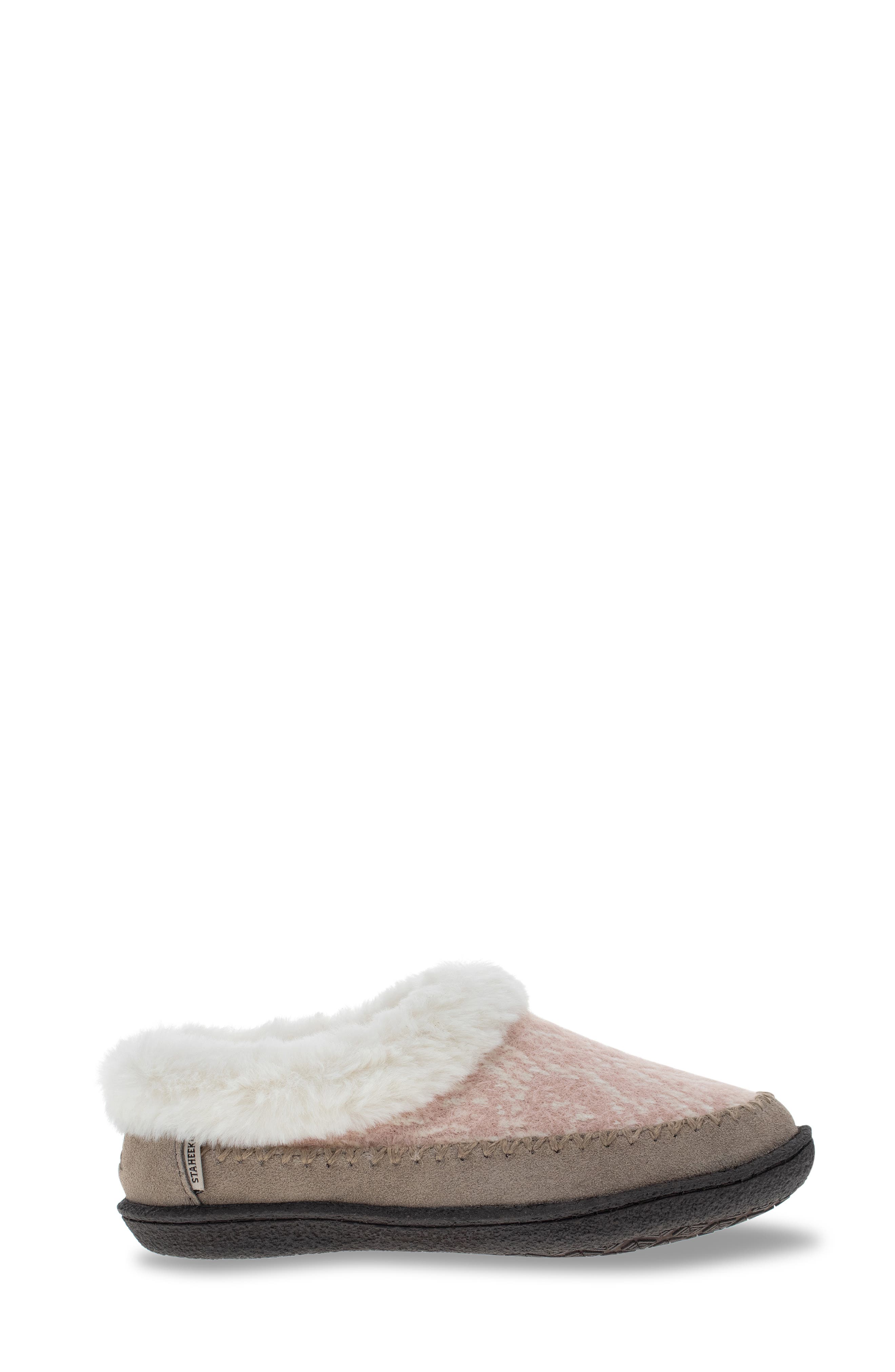 Serene Faux Fur Slipper, Alternate, color, TAUPE BLUSH