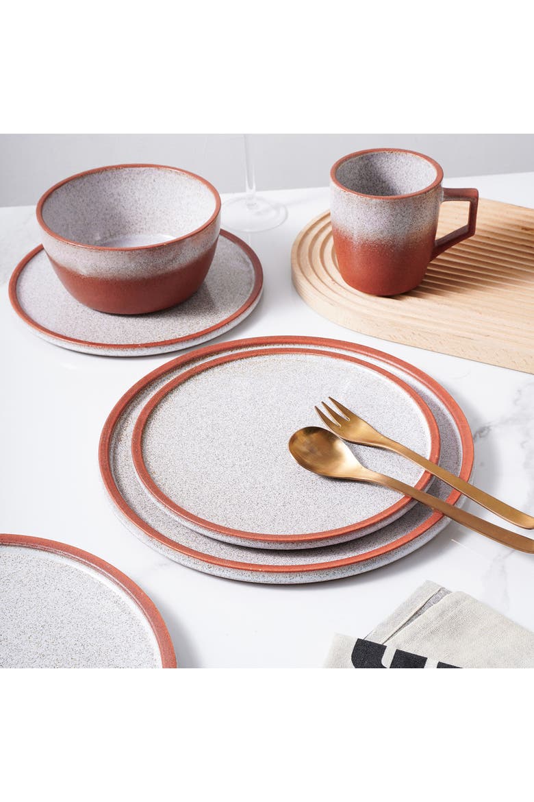 Vince Stoneware 32-Piece Dinnerware Set, Alternate, color, Red