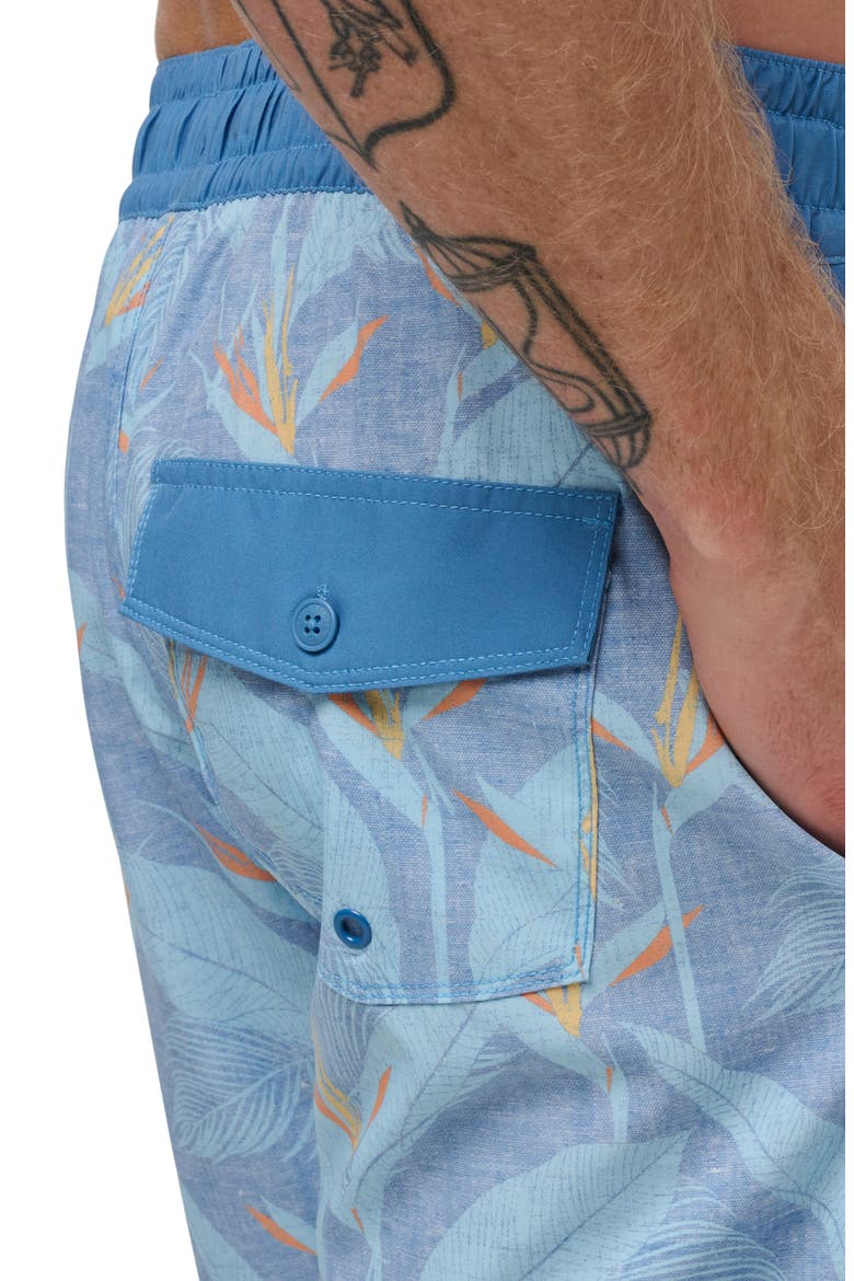 Lava Tunnels Swim Trunks, Alternate, color, HEATHER QUIET HARBOR