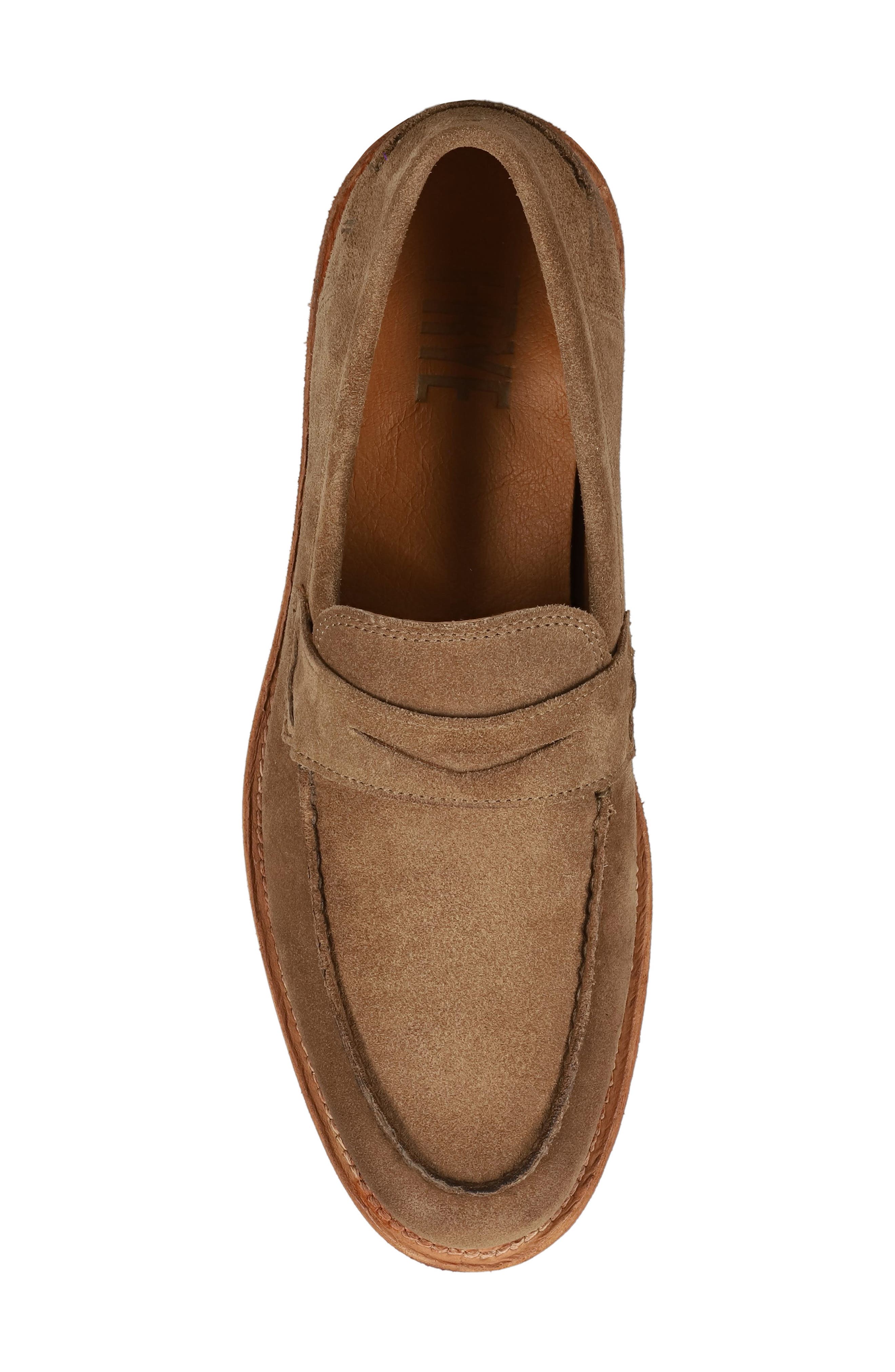 Frye Tyler Flex Penny Loafer, Alternate, color, Mushroom