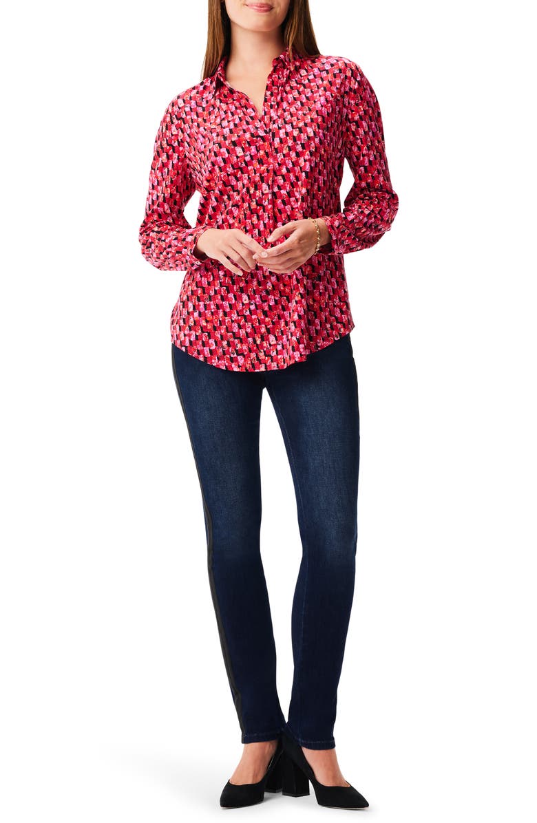 NIC+ZOE Festive Mix Top, Alternate, color, Red Multi