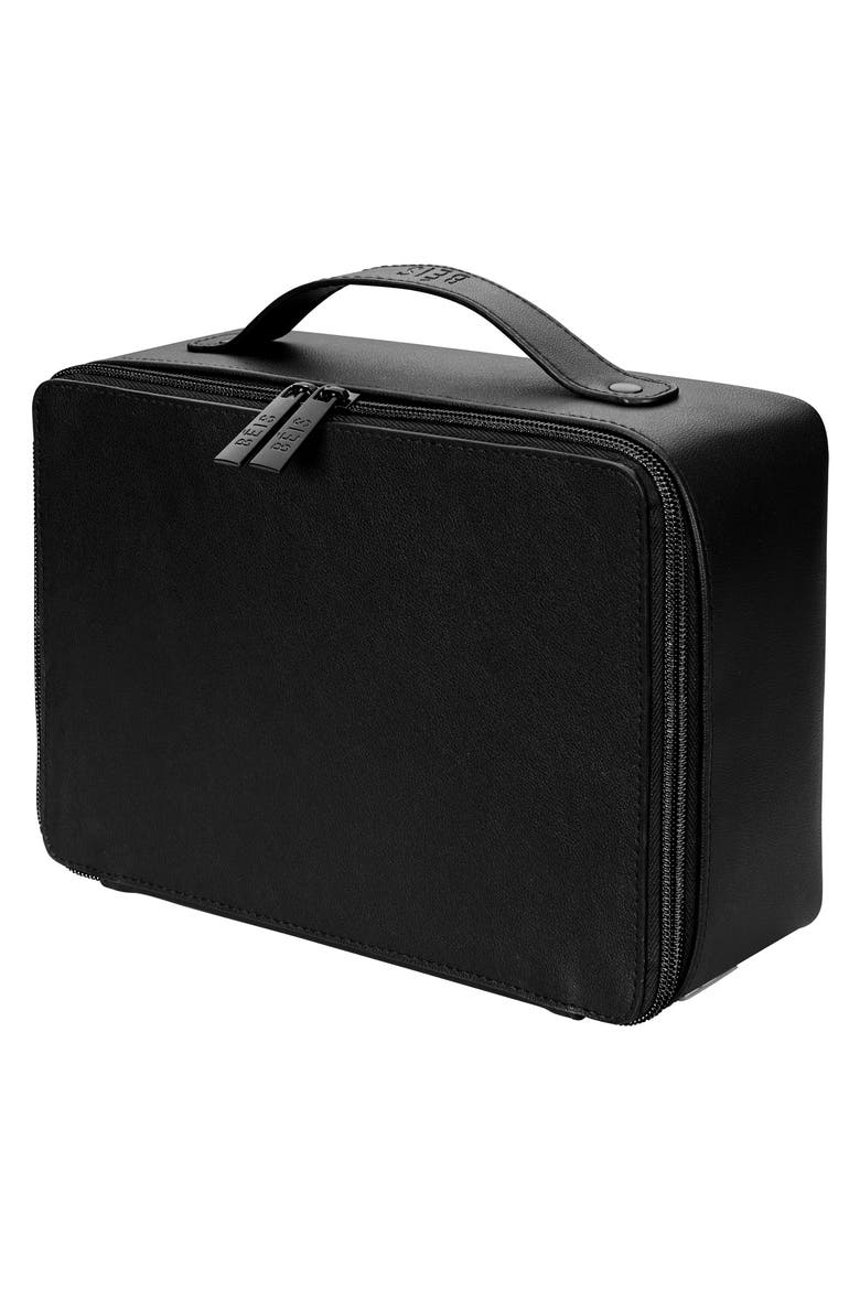 Travel Cosmetics Case, Alternate, color, BLACK