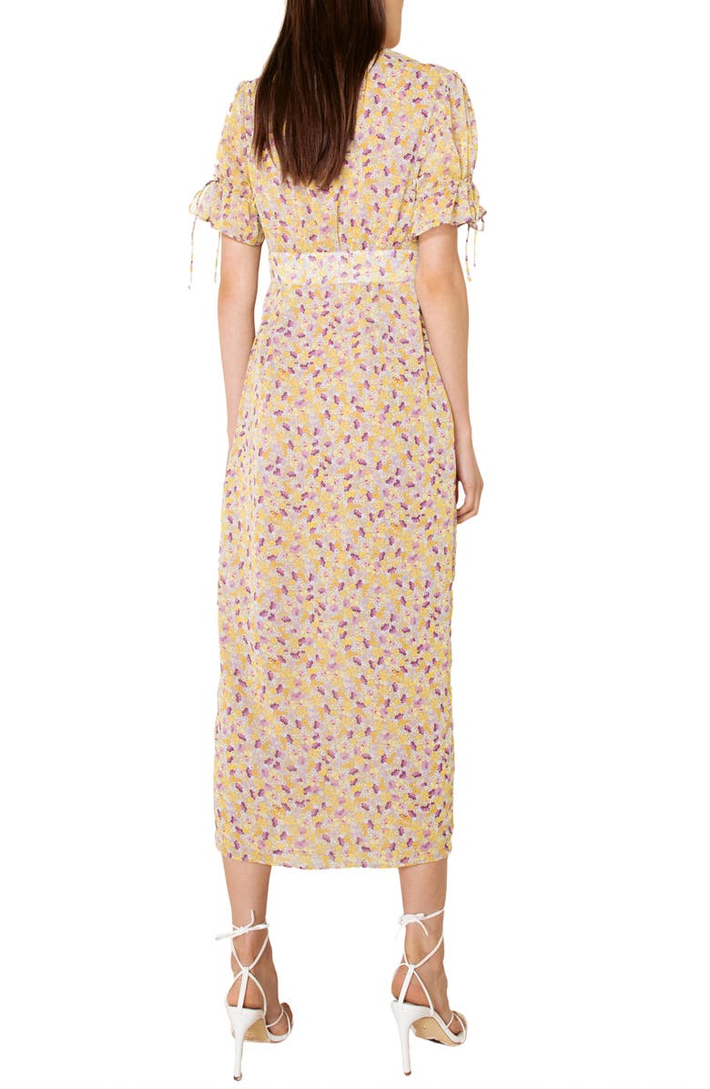 The East Order Arlo Floral Print Midi Dress, Alternate, color, 