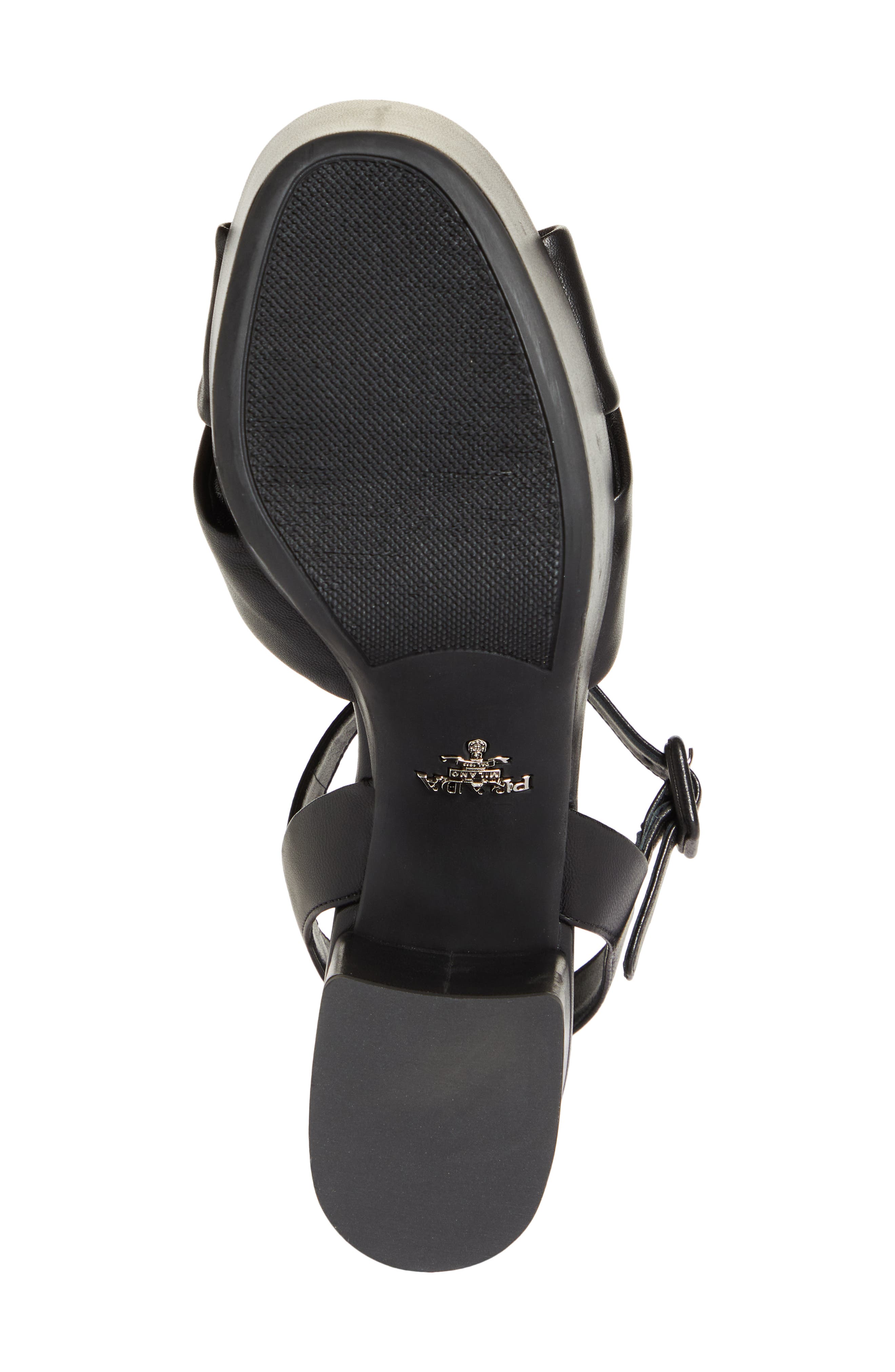 Prada Plateau Ankle Strap Platform Sandal, Alternate, color, 