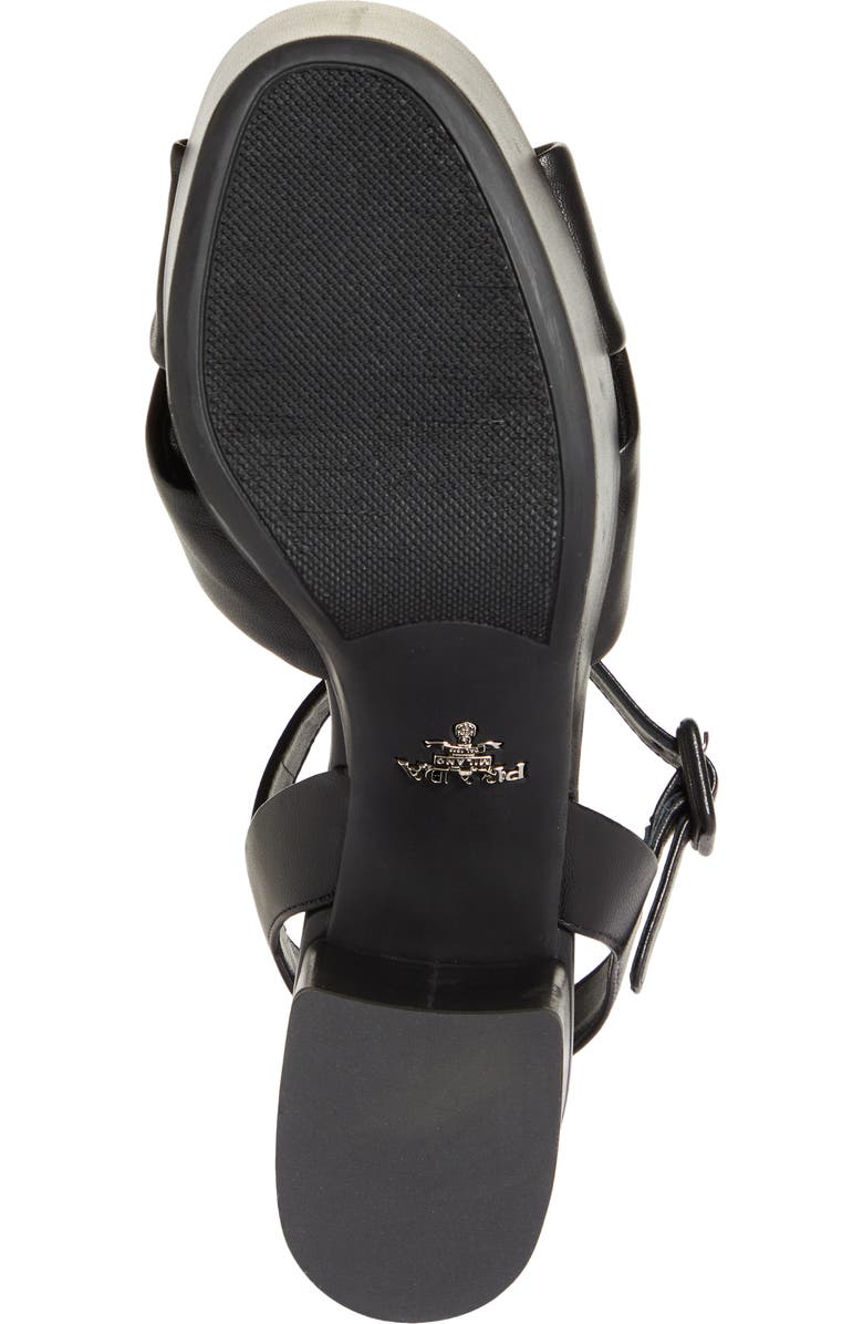 Prada Plateau Ankle Strap Platform Sandal, Alternate, color,