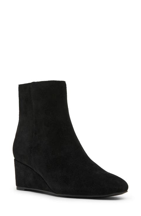 Blithe Waterproof Leather Wedge Bootie