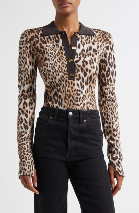 Leopard Stretch Organic Cotton Polo