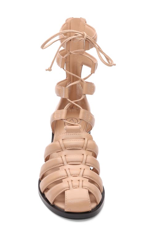 Ash Juvia Lace-up Gladiator Sandal In Animal Print