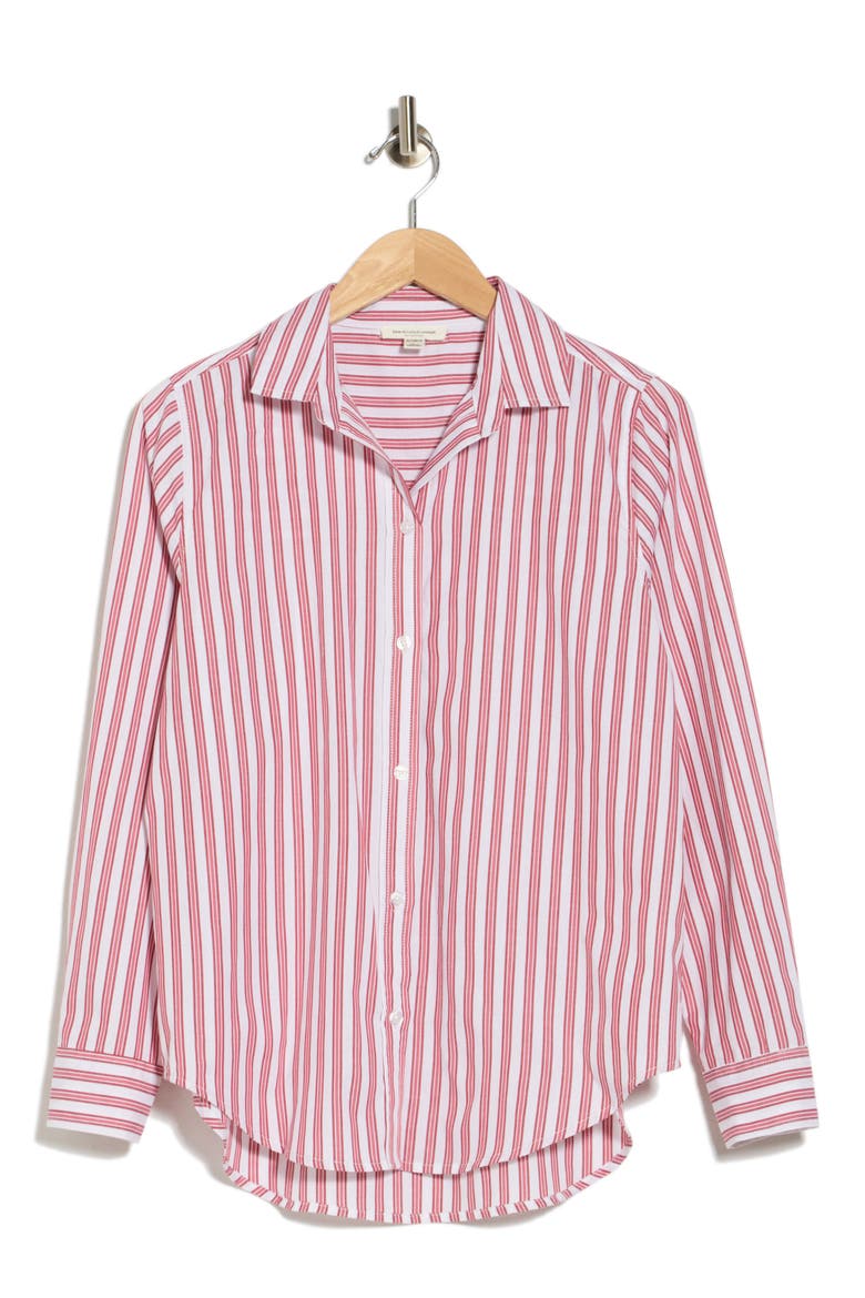 Belly Cotton Shirt, Main, color, CHERRY MACARON