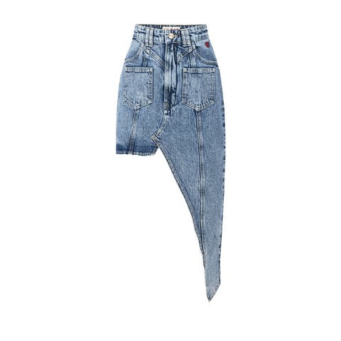 Free Heaven Cut Out Denim Skirt