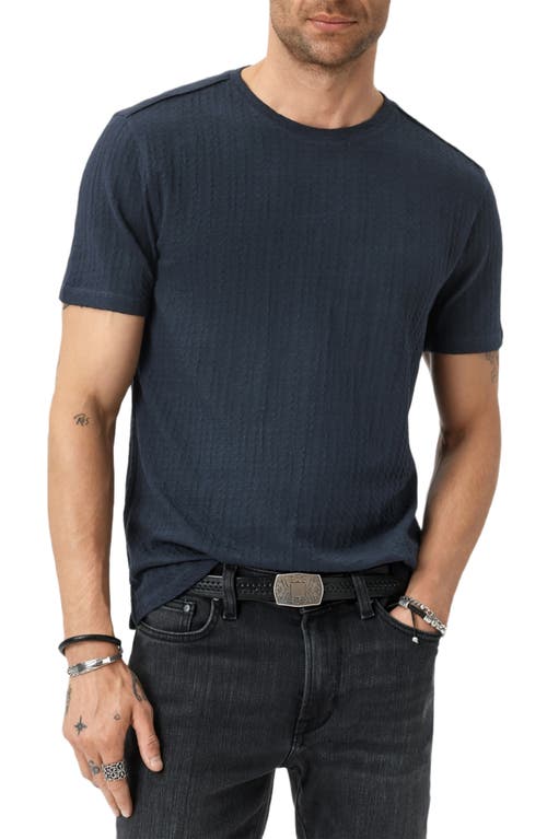 John Varvatos Brasse Crewneck T-shirt In Blue