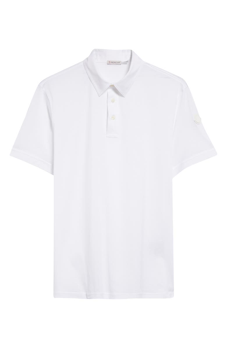 Moncler Logo Patch Cotton Piqué Polo, Alternate, color, 
